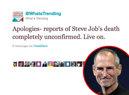 Steve Jobs, Twitter Steve Jobs, Twitter